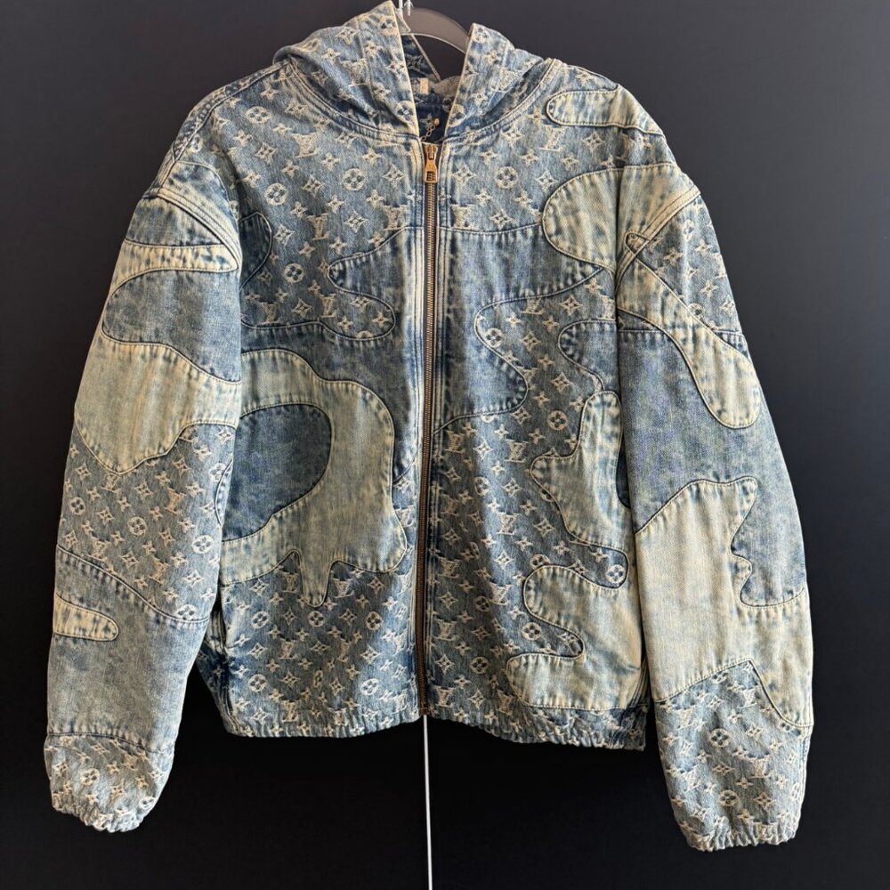 Louis Vuitton Nigo Monogram Patchwork Denim Jacket Xl Virgil Abloh
